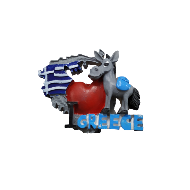 Tourist Souvenir Magnet - Set of 12pcs - Resin Magnet - Greece - 678293