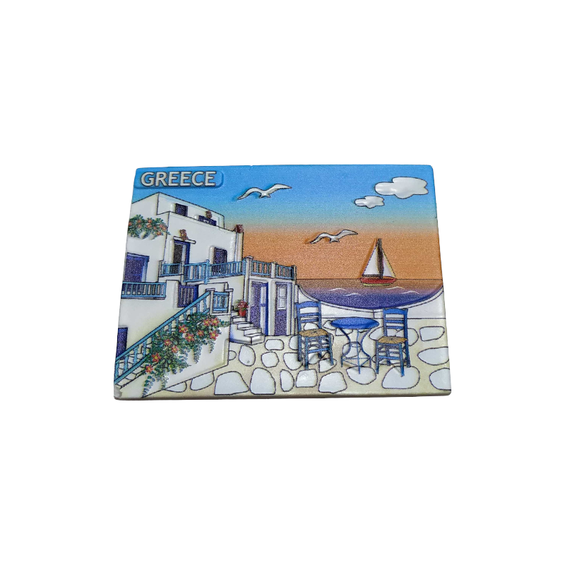 Tourist Souvenir Magnet - Set of 12pcs - Resin Magnet - Greece - 678317