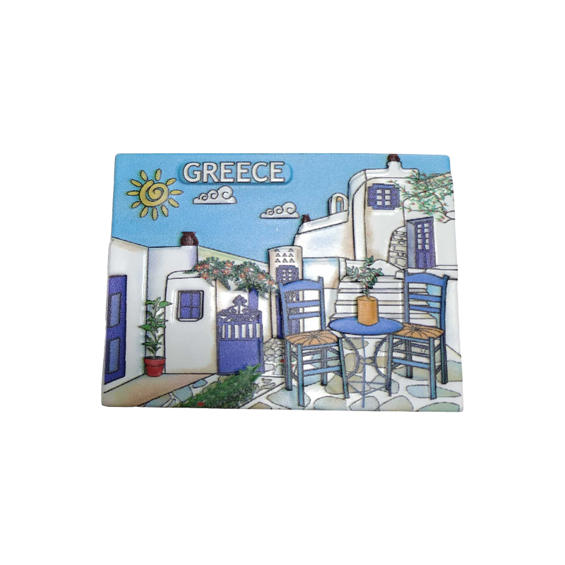 Tourist souvenir magnet - Set of 12pcs - Resin Magnet - Greece - 678318