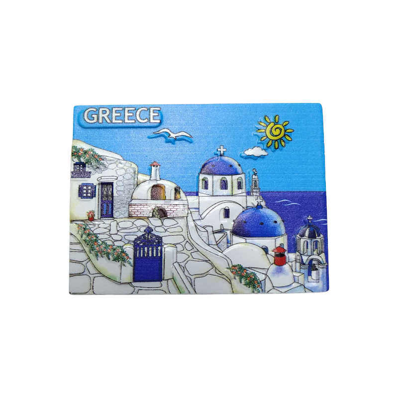 Tourist Souvenir Magnet - Set of 12pcs - Resin Magnet - Greece - 678322