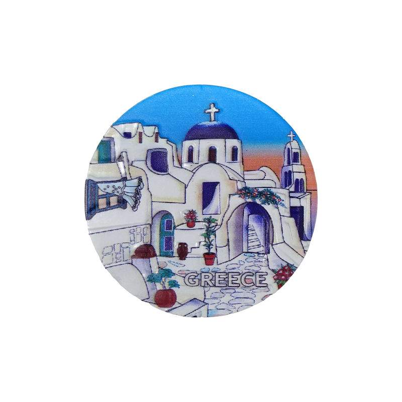 Tourist souvenir magnet - Set of 12pcs - Resin Magnet - Greece - 678335