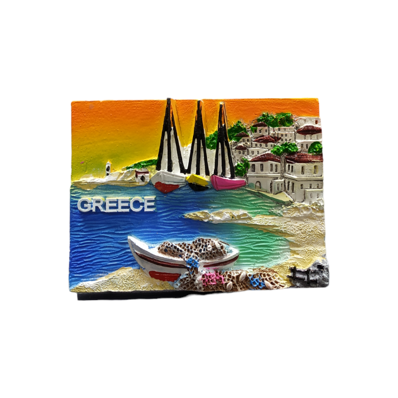 Tourist souvenir magnet - Set of 12pcs - Resin Magnet - Greece - 678348