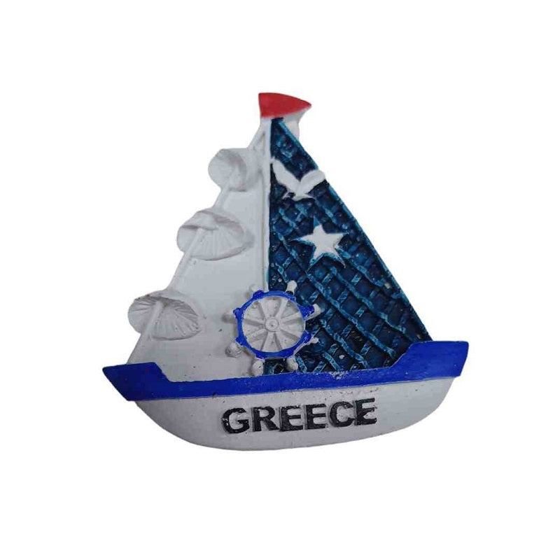 Tourist Souvenir Magnet - Set of 12pcs - Resin Magnet - Greece - 678365