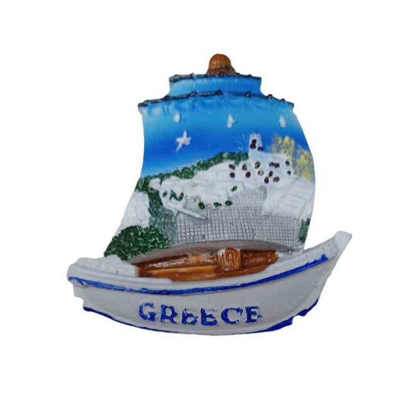 Tourist Souvenir Magnet - Set of 12pcs - Resin Magnet - Greece - 678381