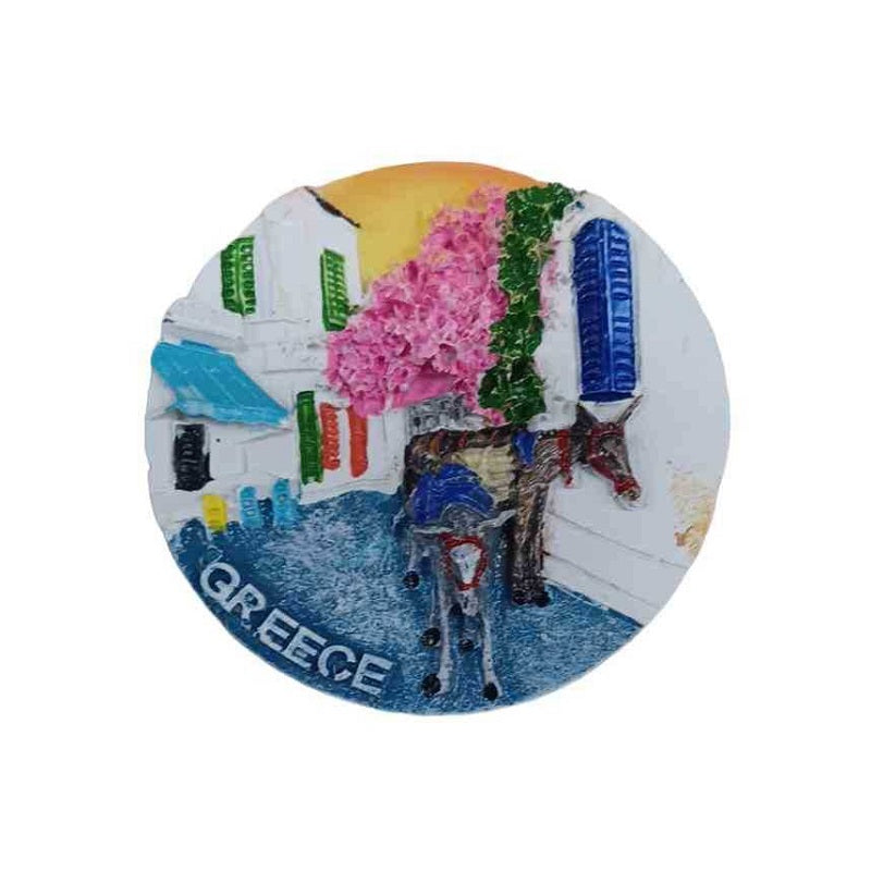 Tourist Souvenir Magnet - Set of 12pcs - Resin Magnet - Greece - 678382