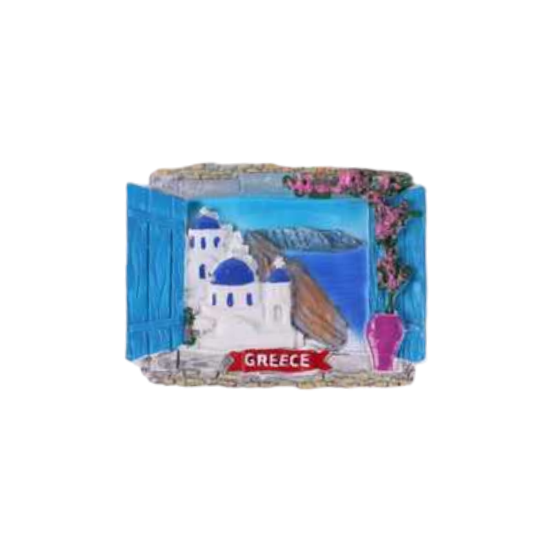Tourist souvenir magnet - Set of 12pcs - Resin Magnet - Greece - 678384
