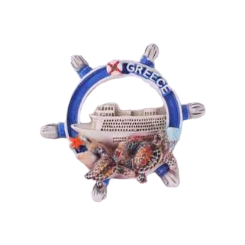 Souvenir tourist magnet - Set of 12pcs - Resin Magnet - Greece - 678398