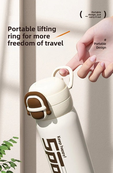 Φορητό παγούρι-θερμός - 600ml - 696420 - Pink