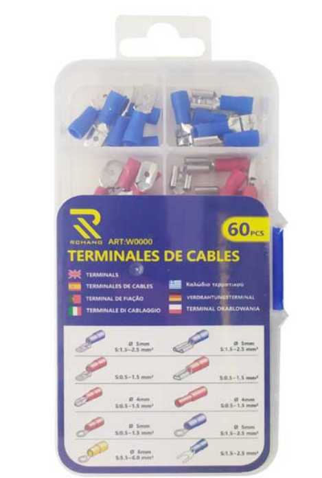 Set of cable terminals 10 types - 60pcs - 119940