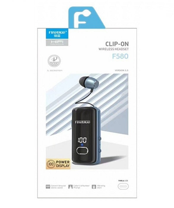 Wireless Bluetooth headset - F580 - Fineblue - 700079 - Black