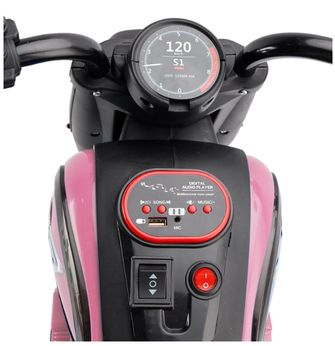 Παιδικό ηλεκτροκίνητο τρίκυκλο scooter - BJQ-818 - 701113 - Black