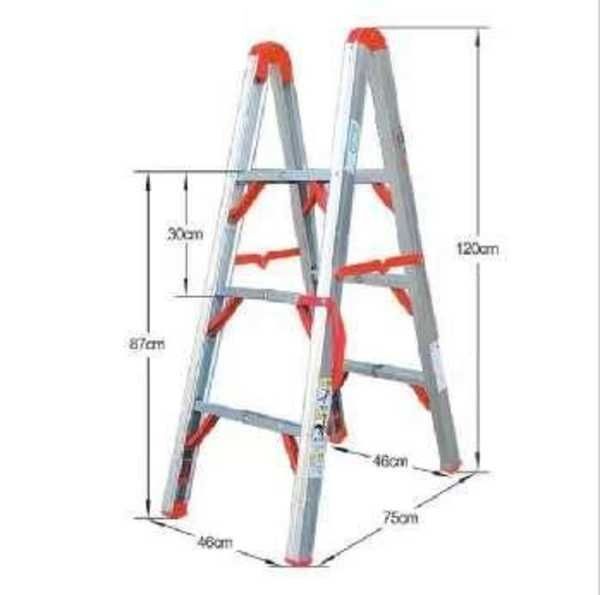 Folding aluminum ladder - 167-3 - 711117