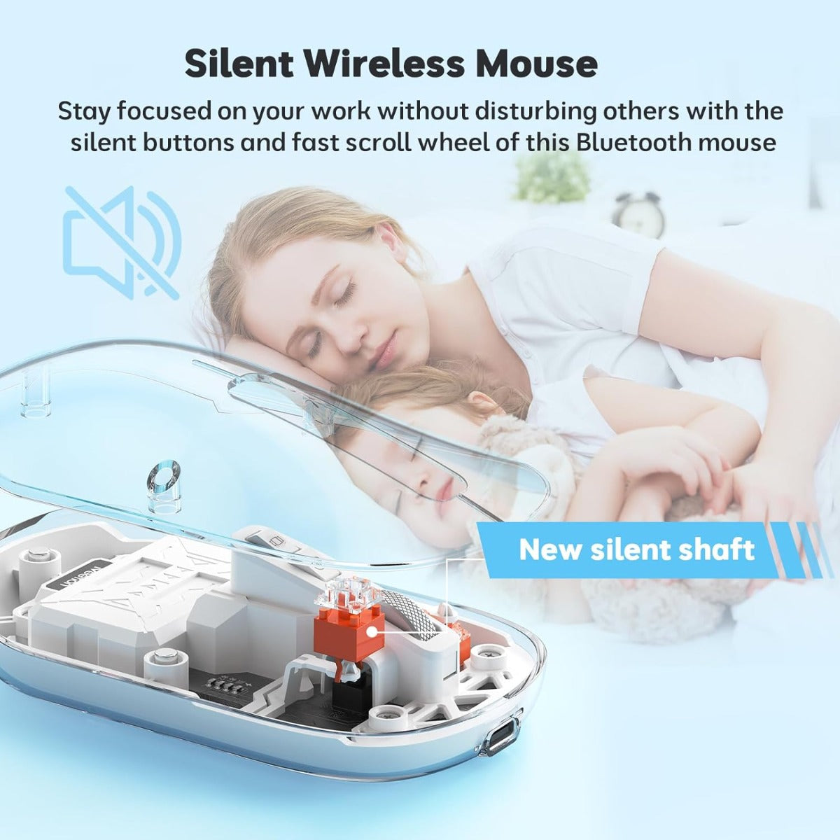 Meetion MT-BTM005 Wireless Mouse White