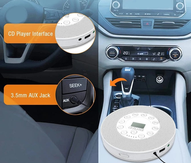 Φορητό επαναφορτιζόμενο CD Player - CDP-3031 - 718105 - White