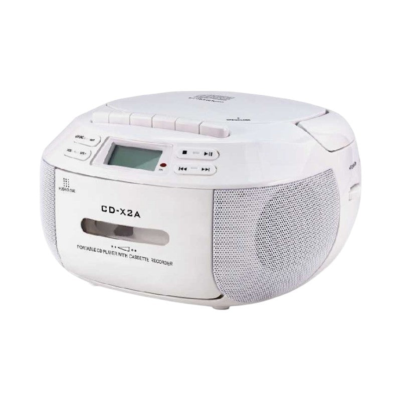 Φορητό ραδιόφωνο Κασετόφωνο & CD Player - X2A - 718129 - White