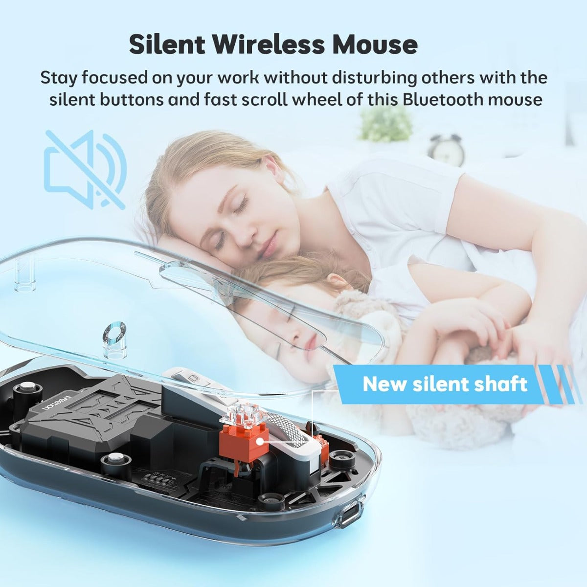 Meetion MT-BTM005 Ασύρματο Ποντίκι Μαύρο