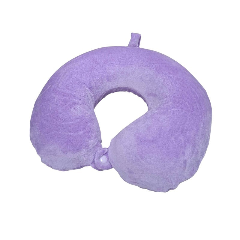 Travel neck pillow - Memory Foam - 71890 - Purple