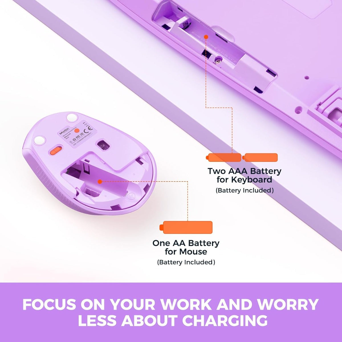 Meetion DirectorA Εργονομικό Combo / Μωβ