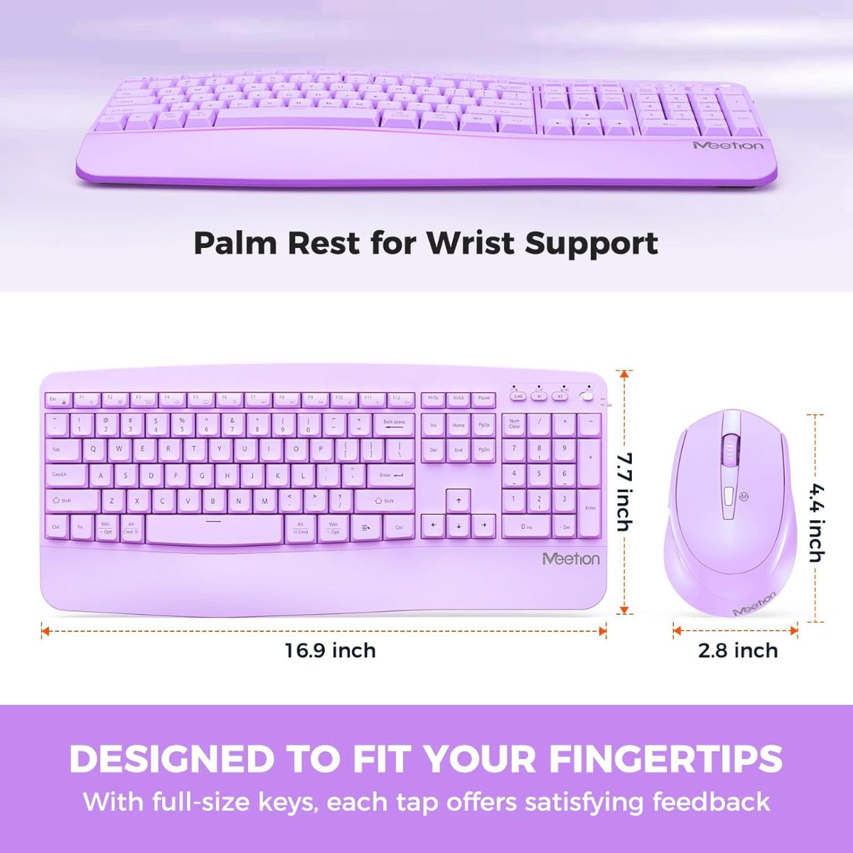 Meetion DirectorA Εργονομικό Combo / Μωβ