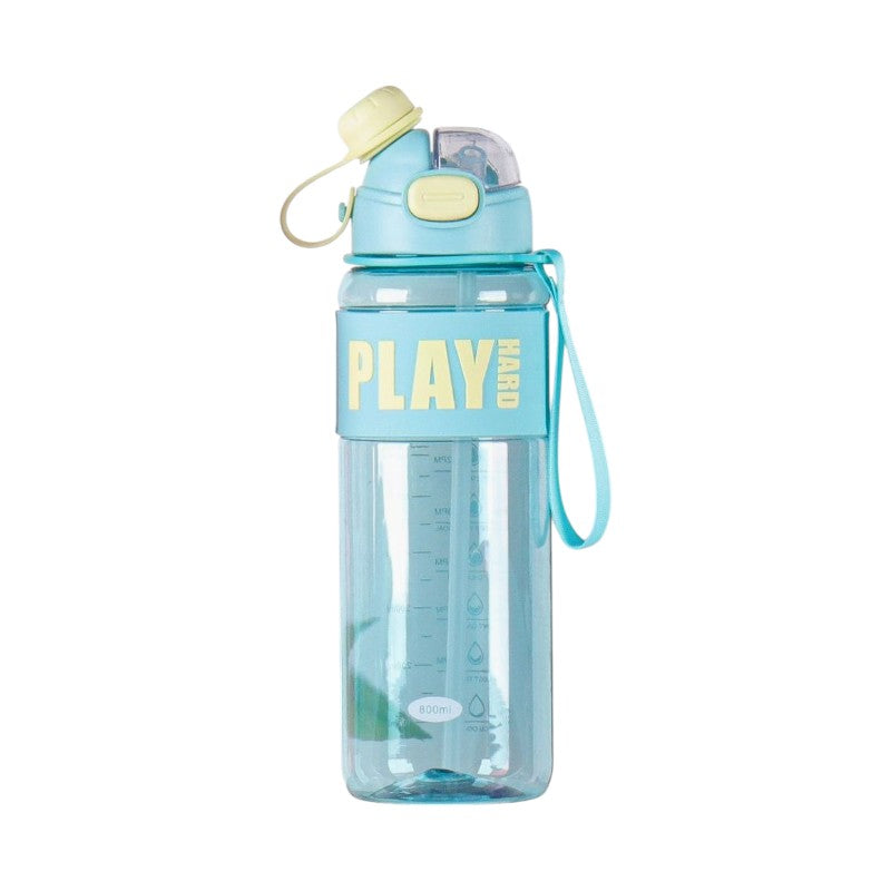 Portable plastic water bottle - 800ml - 722412 - Light Blue
