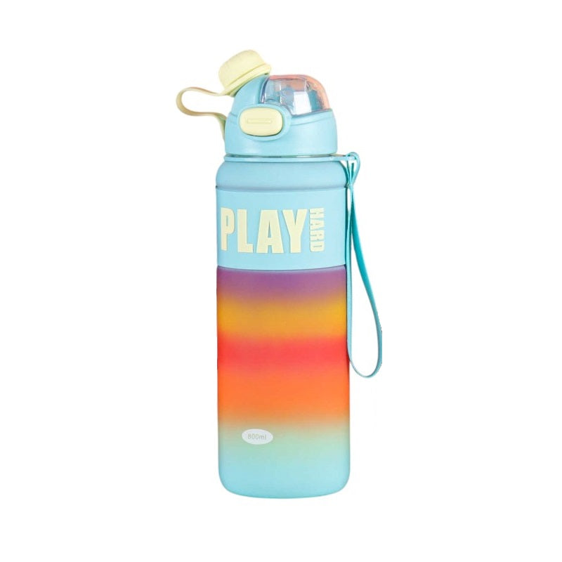 Portable plastic water bottle - 800ml - 722429 - Light Blue