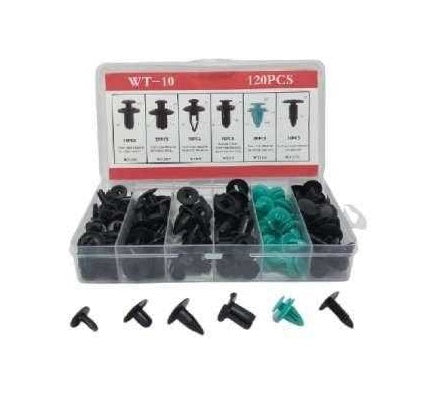 Set of car fasteners 6 types - 120pcs - CD172702 - 727027