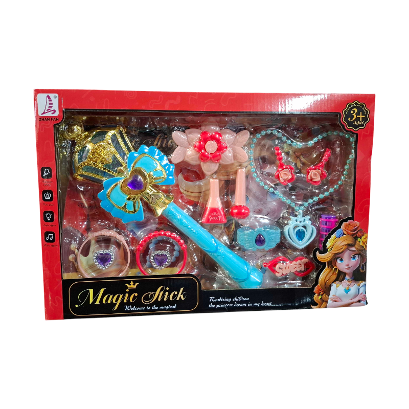 Σετ μαγικό ραβδί LED με αξεσουάρ ομορφιάς - 621-8 - 730160 - iThinksmart.gr