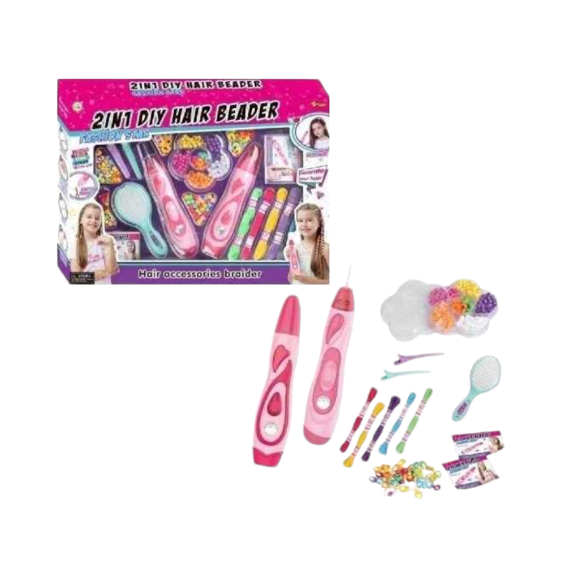 Set for hair braids with patterns - 868-122 - 730193