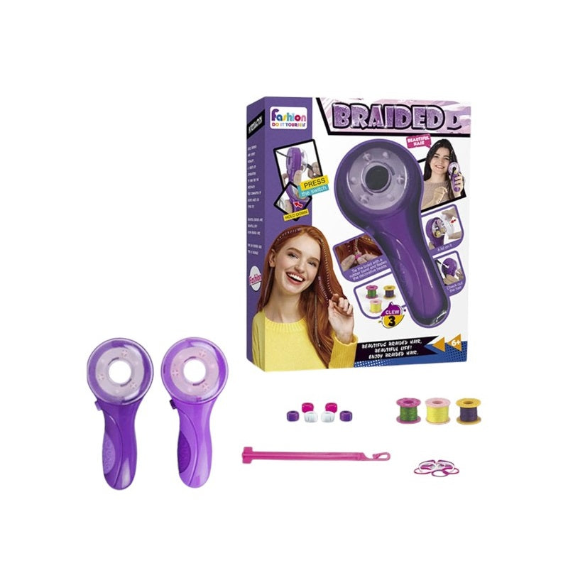 Set for hair braids with patterns - 911-DIY - 730200