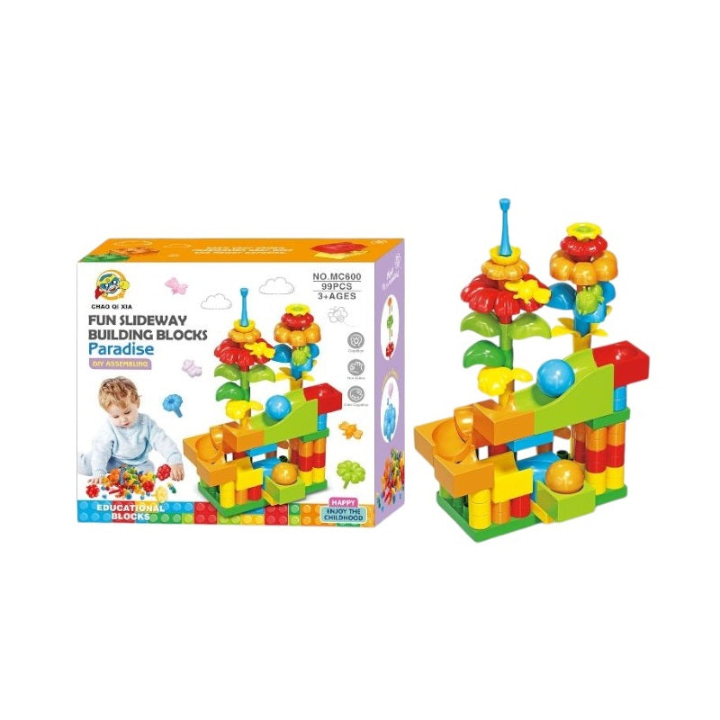 Σετ τσουλήθρα DIY με τουβλάκια - MC600 - 730259 - iThinksmart.gr