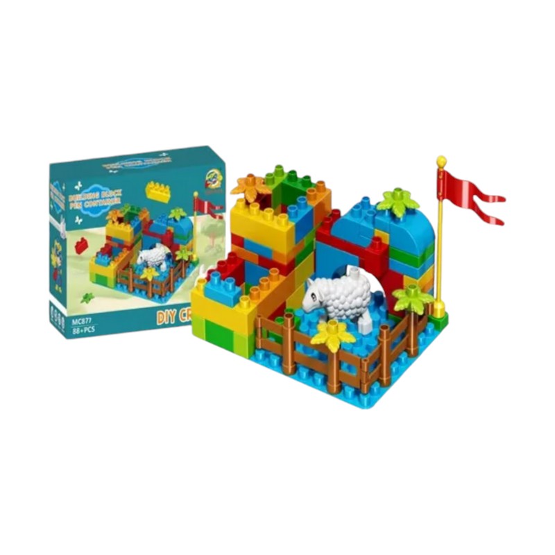 Σετ κατασκευών DIY με τουβλάκια - MC877 - 88pcs - 730263 - iThinksmart.gr