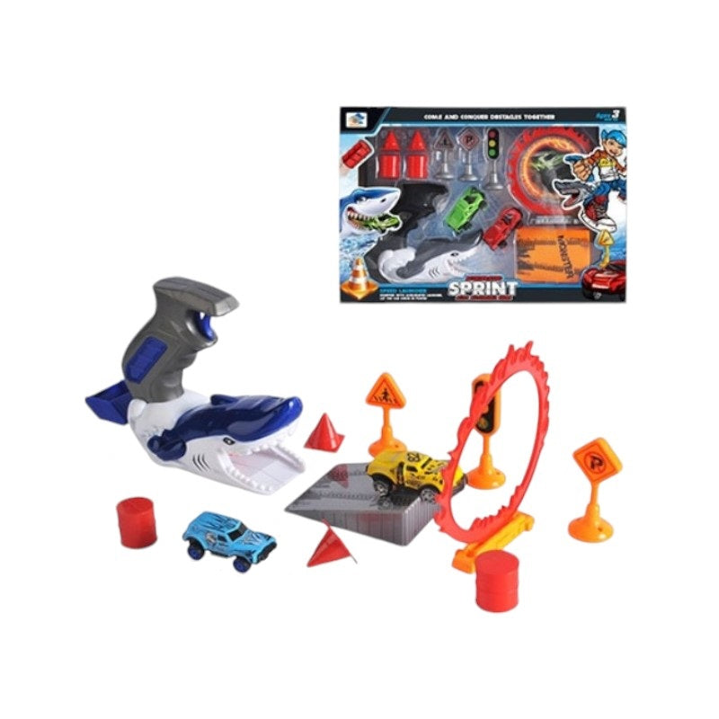 Σετ εκτοξευτής αυτοκινήτων με αξεσουάρ - 779-29 - 730322 - iThinksmart.gr