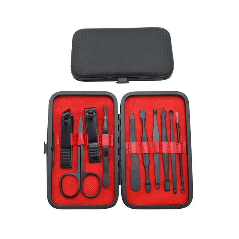 Professional nail care set in case - 1006 - 10pcs - 739020