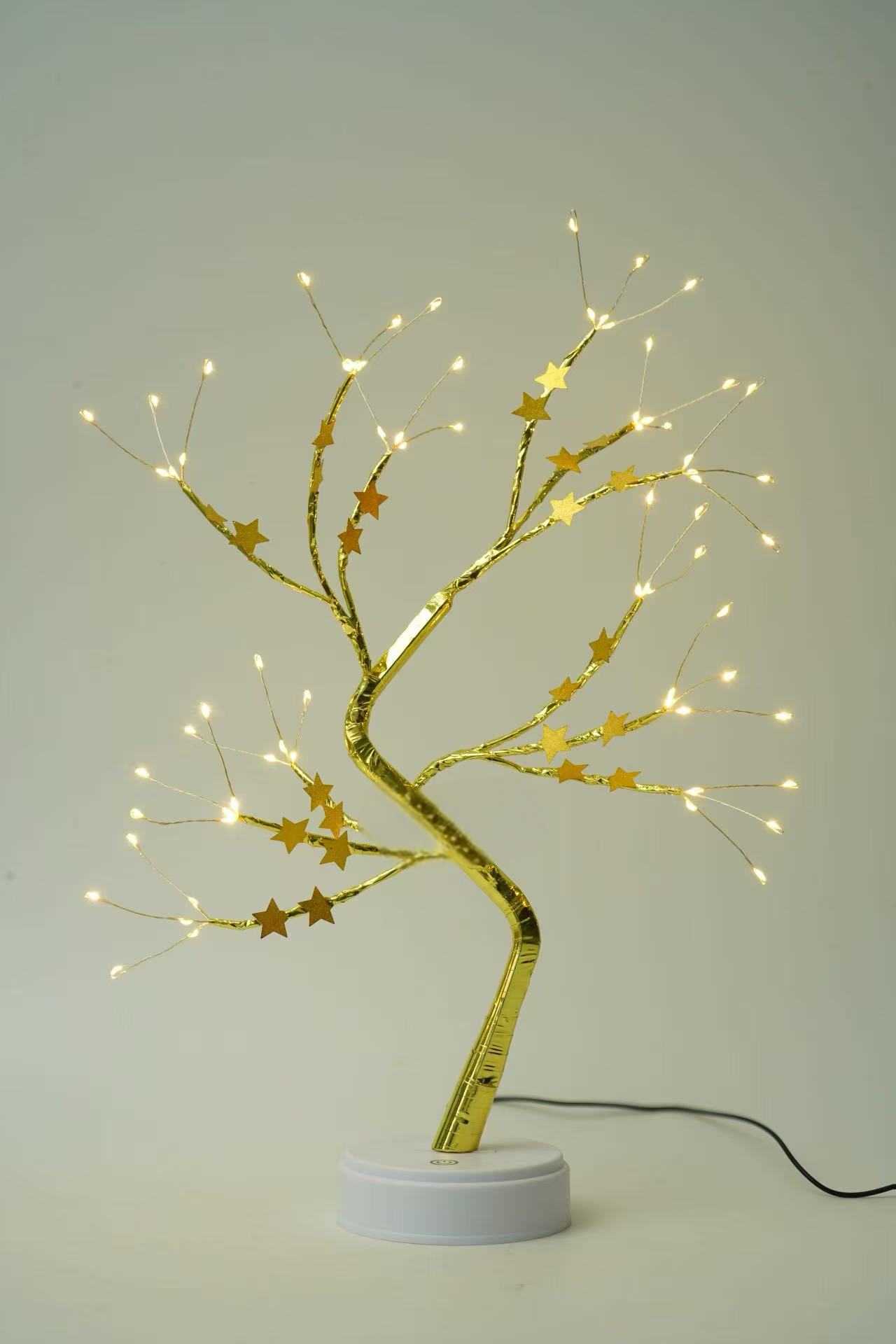 Χριστουγεννιάτικο επιτραπέζιο διακοσμητικό δεντράκι με φωτισμό - 153117 - Warm White