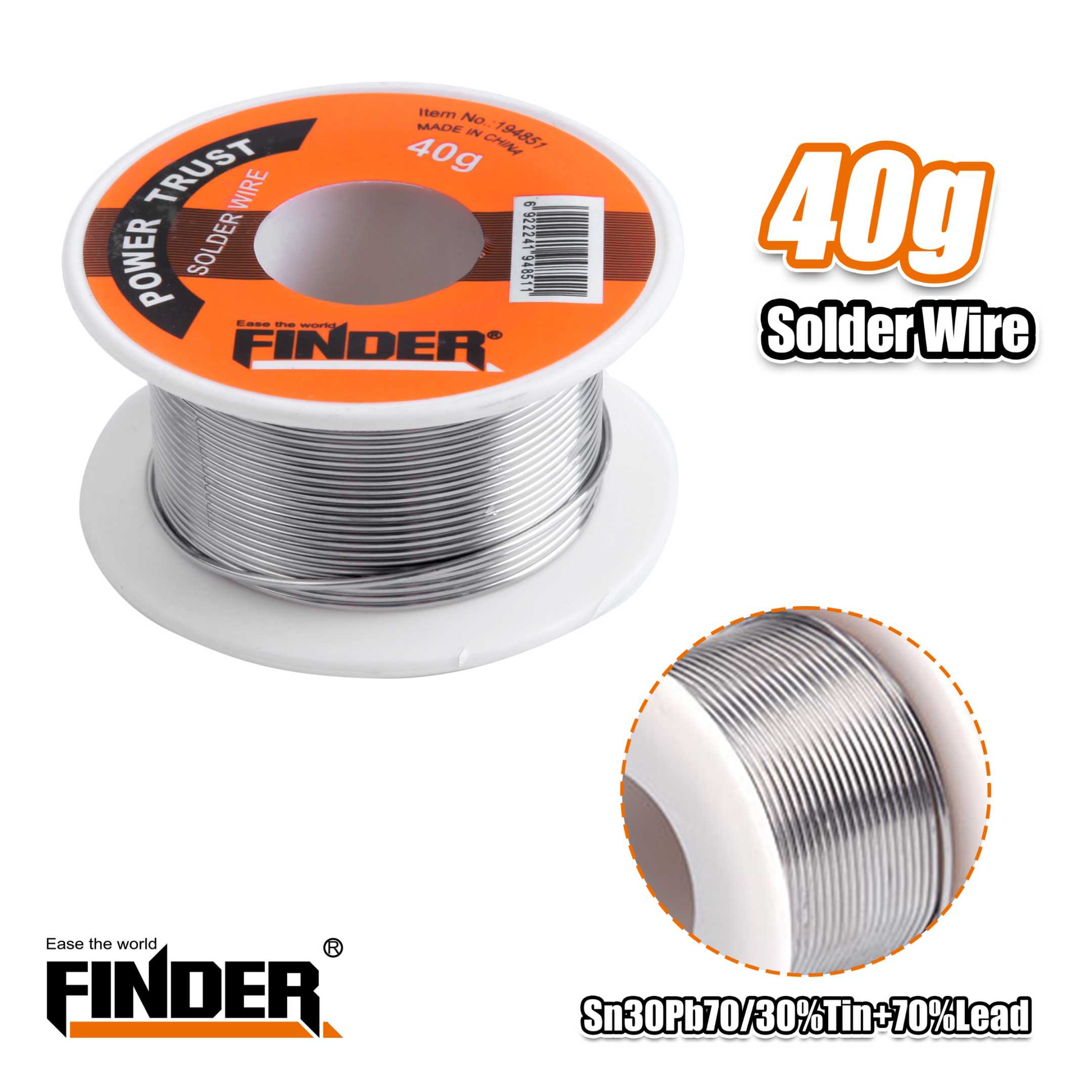 Soldering wire Tin - 40g - Finder - 194851