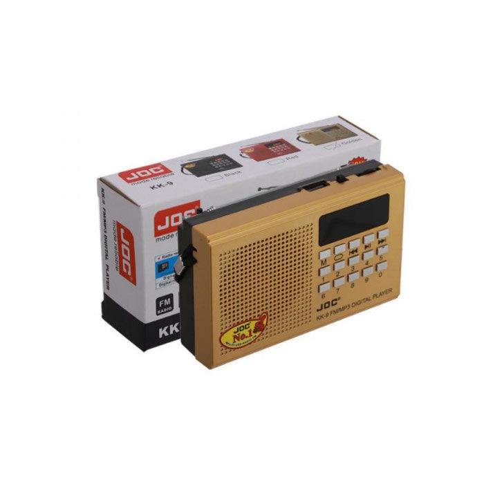 Επαναφορτιζόμενο ραδιόφωνο - JOC-KK-9 - 800090 - Gold