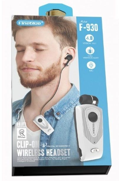Ασύρματο ακουστικό Bluetooth - F-930 - Fineblue - 701083 - Silver