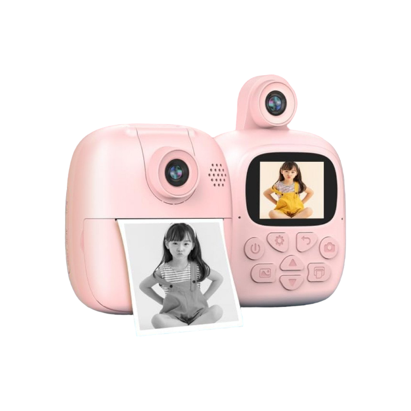 Children's Instant Camera with Printer - A19 - 811122 - Pink