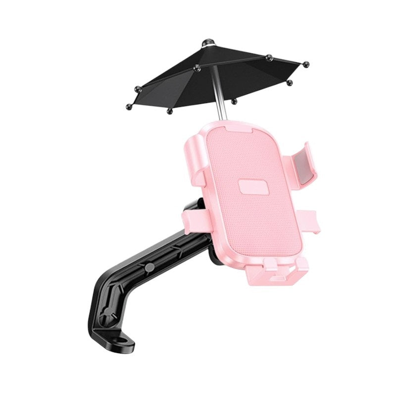 Bicycle/motorcycle smartphone holder with sunshade - YC-M2S - 811900 - Pink