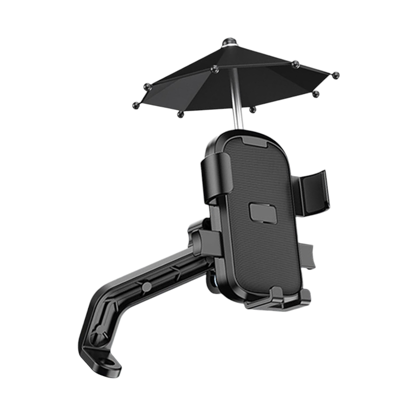 Βάση στήριξης smartphone ποδηλάτου/μοτοσυκλέτας με σκίαστρο - YC-M2S - 811900 - Black