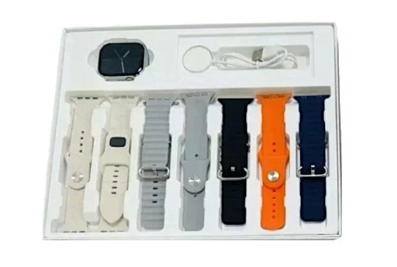 Σετ Smartwatch με 7 λουράκια - S9 Pro Max - 812303 - Grey