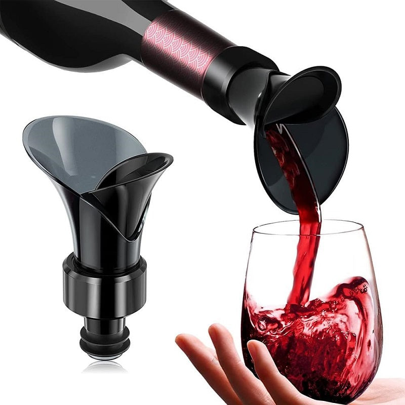 2 in 1 wine stopper with airtight closure - WP-003 - 812525