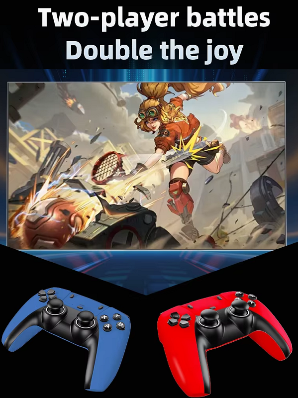 Φορητή κονσόλα παιχνιδιών Stick & Android TV Box με 2 χειριστήρια - G1 - 812938