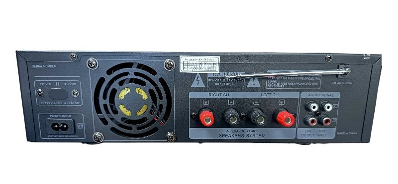 Subwoofer speaker set with amplifier & Karaoke microphone - QS-A8 - 813164