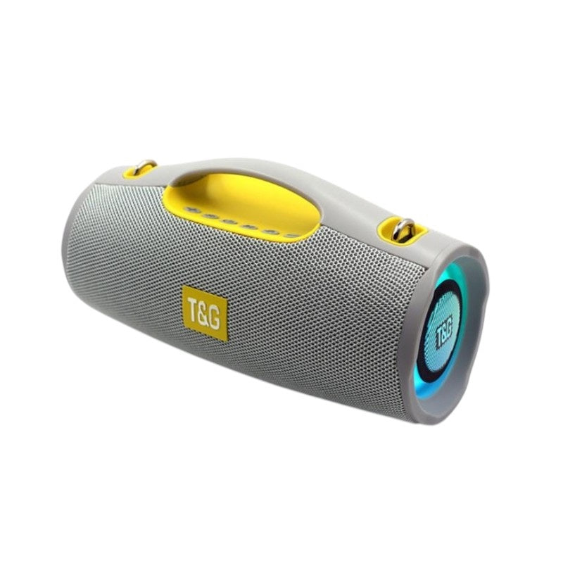 Ασύρματο ηχείο Bluetooth - TG-437 - LED RGB - 813553 - Grey