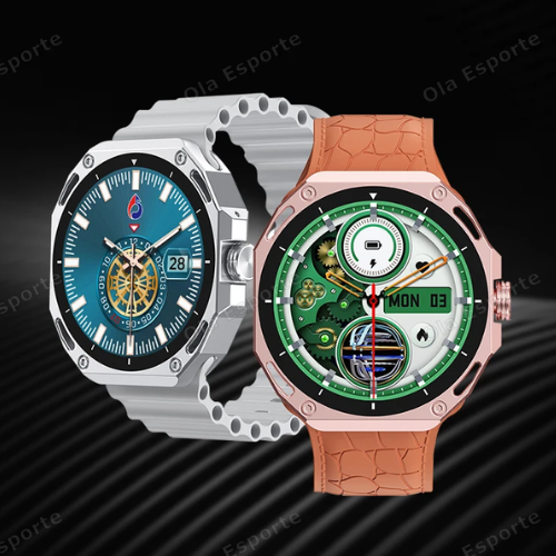 Σετ Smartwatch με 7 λουράκια - V18 Pro Max - 814116 - Gold