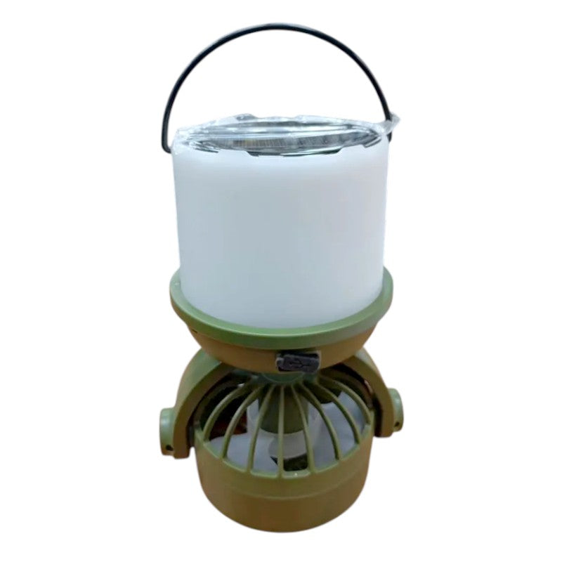 Rechargeable LED flashlight with fan & solar panel - 2in1 - CH-F803 - 817568