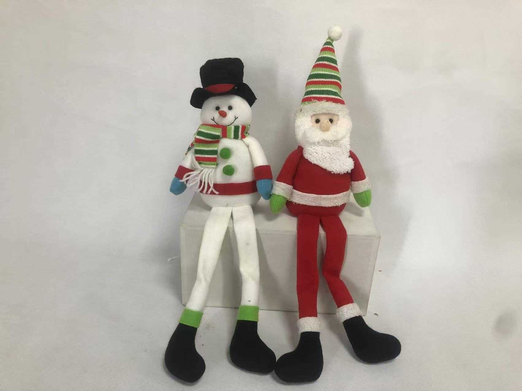 Χριστουγεννιάτικη λούτρινη κούκλα καθιστή - 12x27cm - 212283