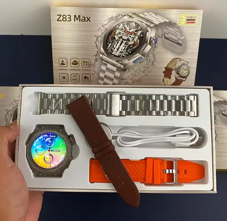 Smartwatch Set with 3 Straps - Z83 MAX - 880518 - Orange