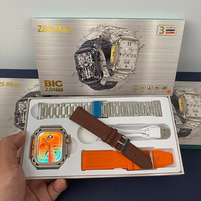 Smartwatch Set with 3 Straps - Z85 MAX - 065097 - Orange